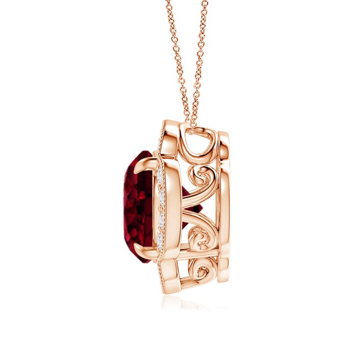 A - Garnet / 4.79 CT / 14 KT Rose Gold