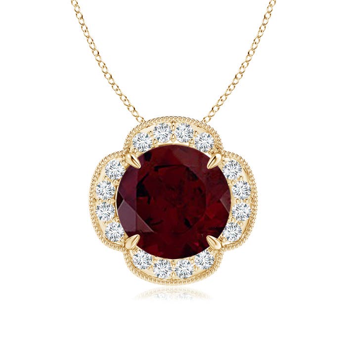 A - Garnet / 4.79 CT / 14 KT Yellow Gold