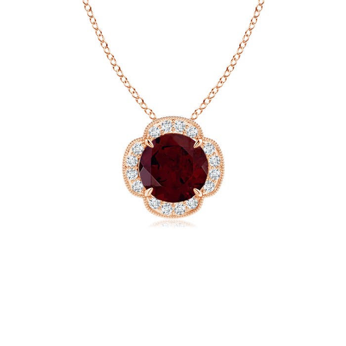 A - Garnet / 1.08 CT / 14 KT Rose Gold