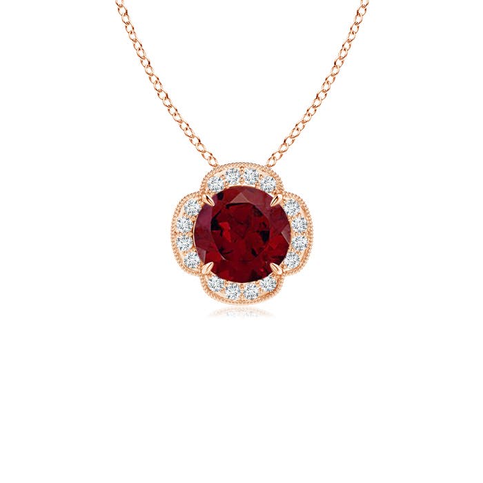 AA - Garnet / 1.08 CT / 14 KT Rose Gold