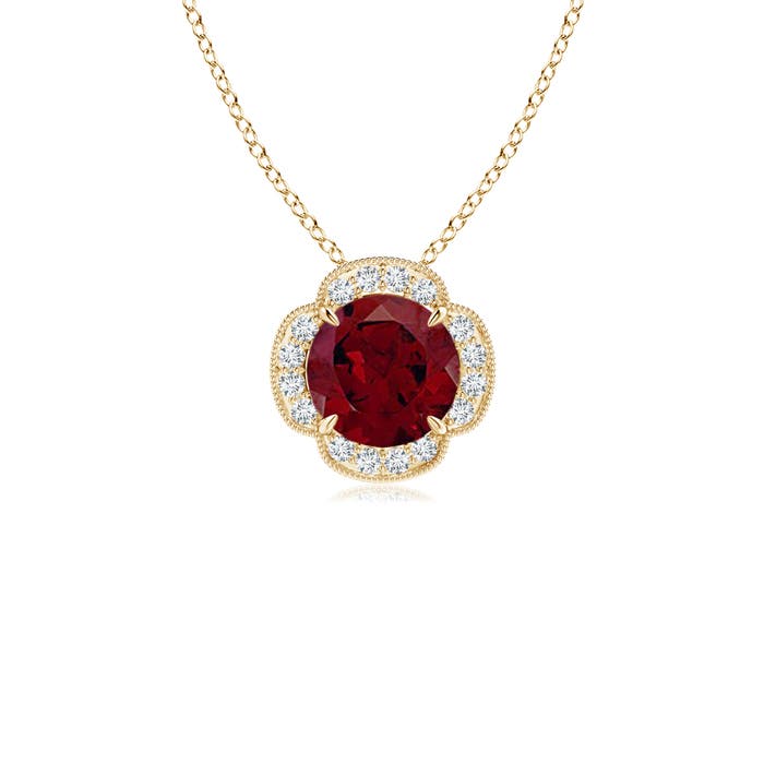 AA - Garnet / 1.08 CT / 14 KT Yellow Gold