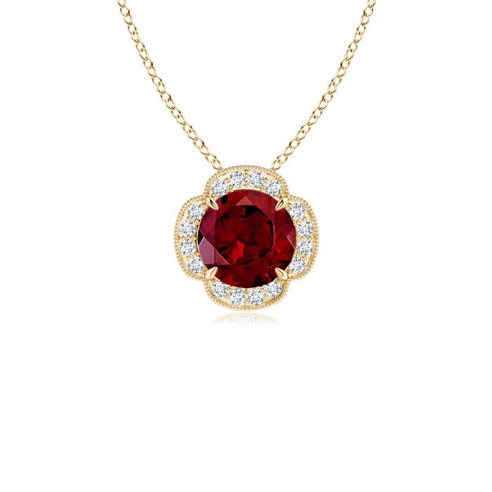 AAA - Garnet / 1.08 CT / 14 KT Yellow Gold