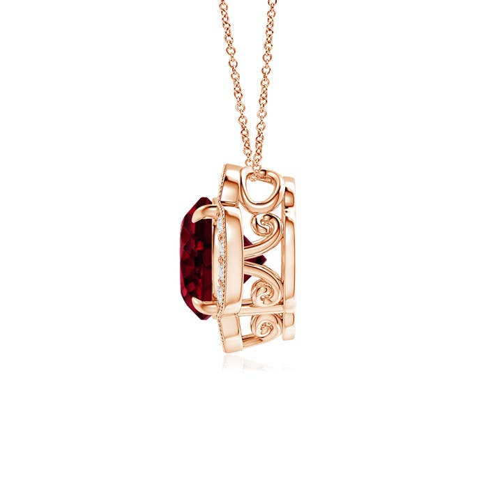 A - Garnet / 2.36 CT / 14 KT Rose Gold