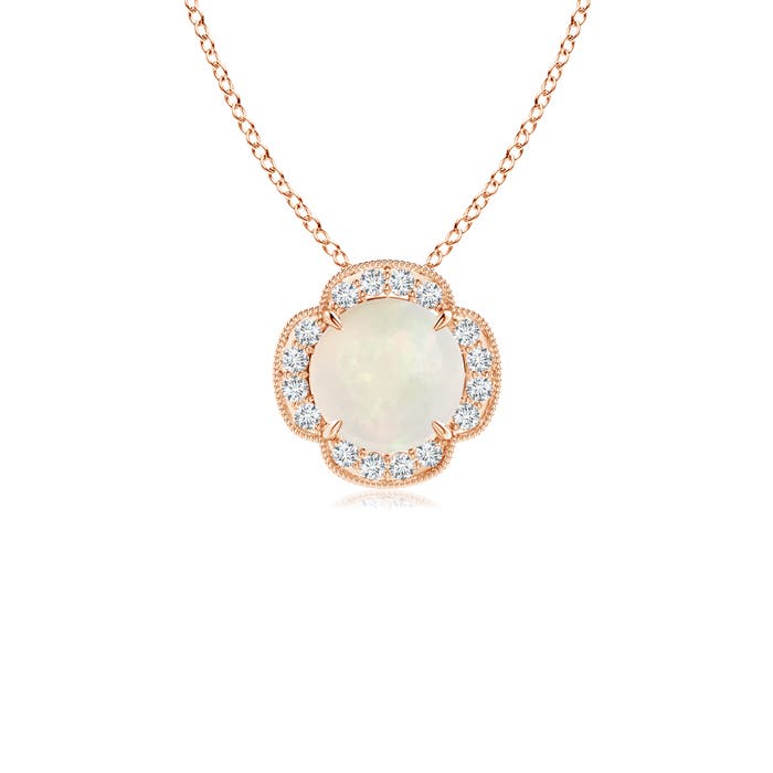 A - Opal / 0.58 CT / 14 KT Rose Gold