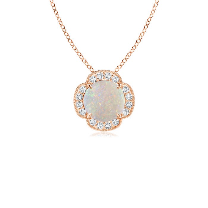 AA - Opal / 0.58 CT / 14 KT Rose Gold