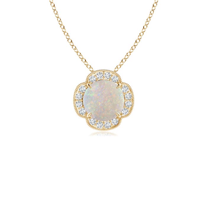 AA - Opal / 0.58 CT / 14 KT Yellow Gold