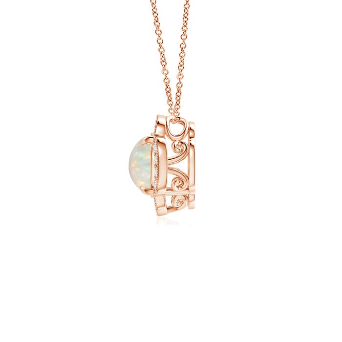 AAA - Opal / 0.58 CT / 14 KT Rose Gold