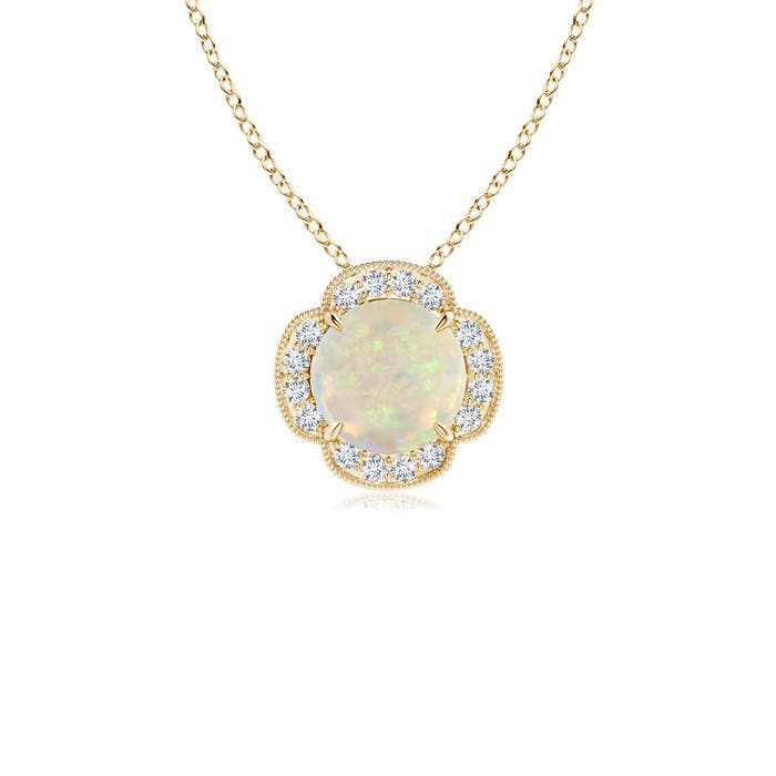 AAA - Opal / 0.58 CT / 14 KT Yellow Gold