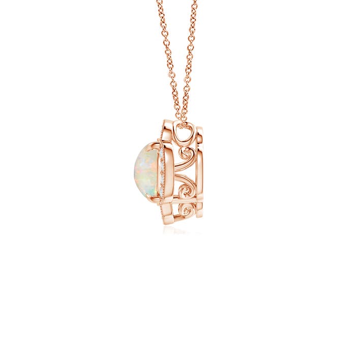 AAAA - Opal / 0.58 CT / 14 KT Rose Gold