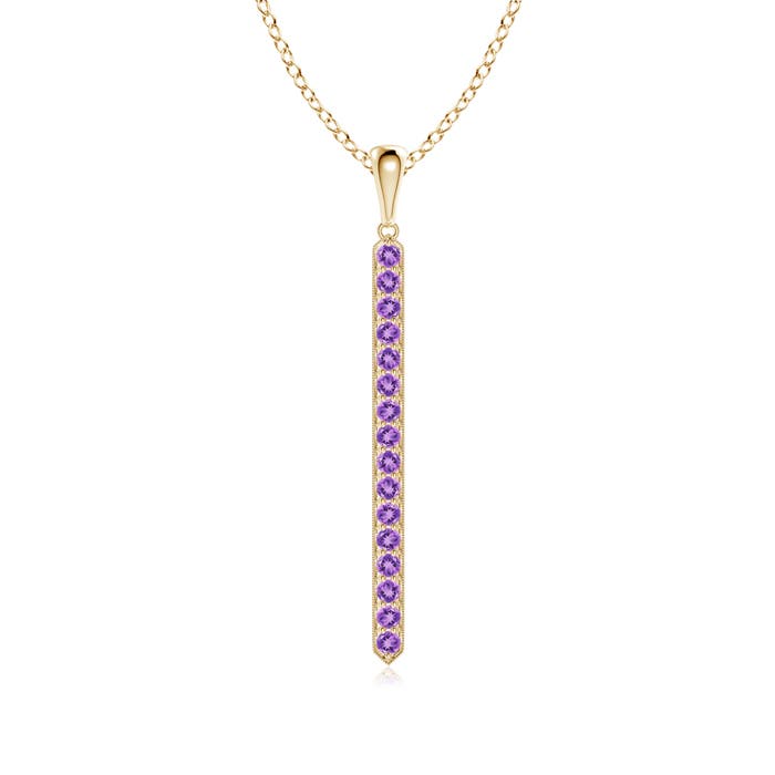 A - Amethyst / 0.48 CT / 14 KT Yellow Gold