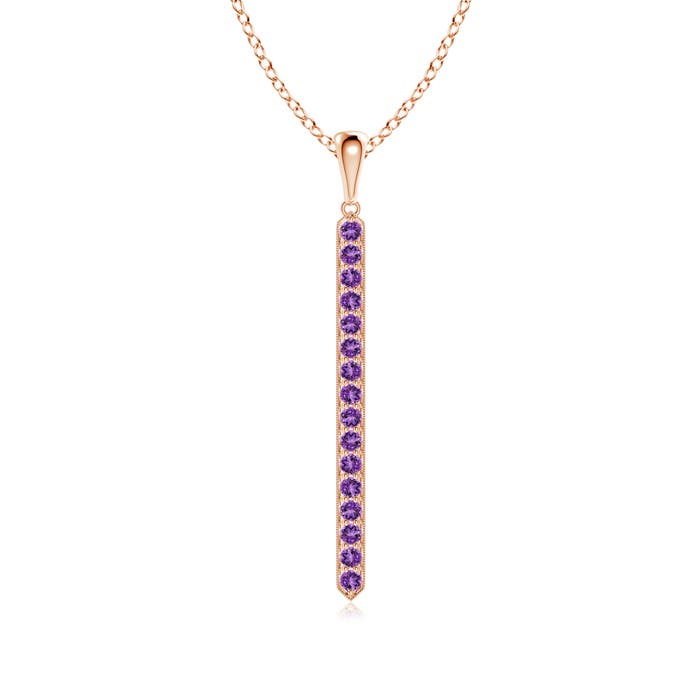 AA - Amethyst / 0.48 CT / 14 KT Rose Gold