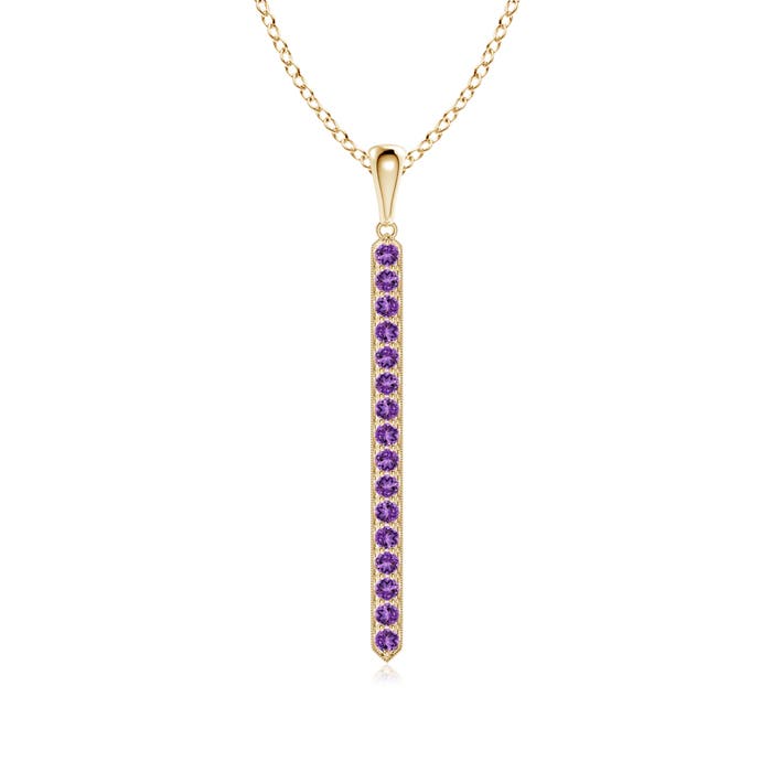 AA - Amethyst / 0.48 CT / 14 KT Yellow Gold