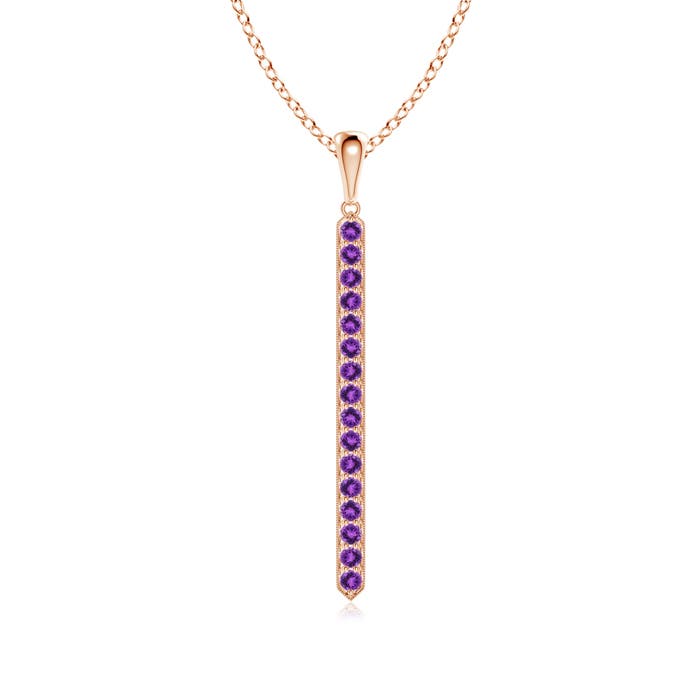 AAA - Amethyst / 0.48 CT / 14 KT Rose Gold