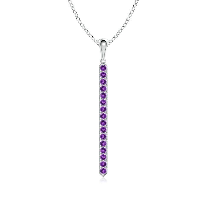 AAA - Amethyst / 0.48 CT / 14 KT White Gold