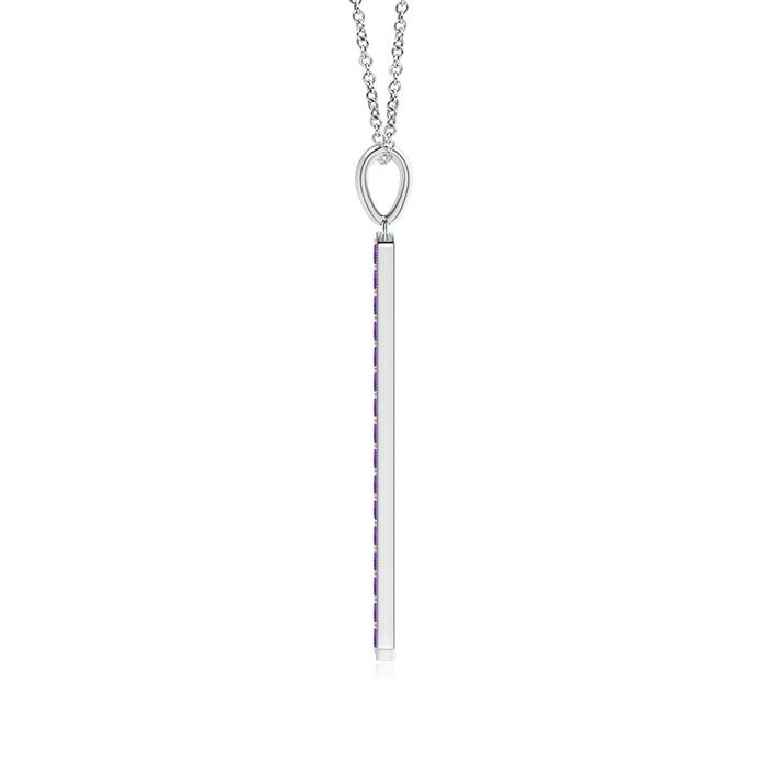 AAAA - Amethyst / 0.48 CT / 14 KT White Gold