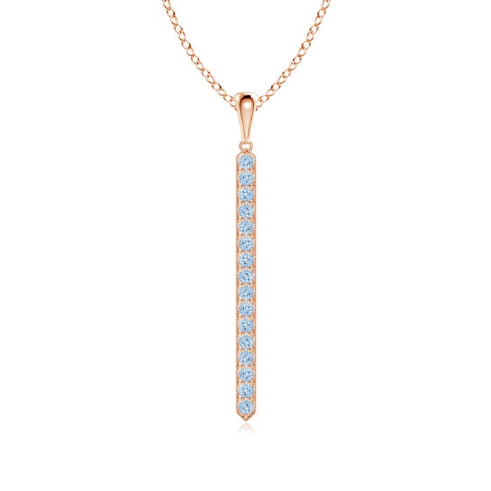 AA - Aquamarine / 0.48 CT / 14 KT Rose Gold