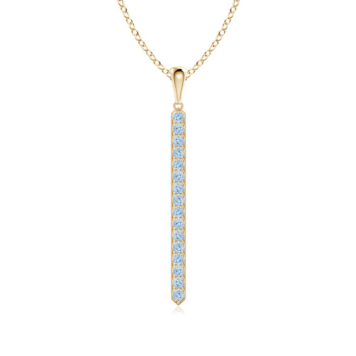 AA - Aquamarine / 0.48 CT / 14 KT Yellow Gold