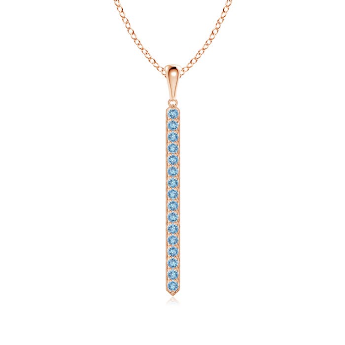 AAAA - Aquamarine / 0.48 CT / 14 KT Rose Gold