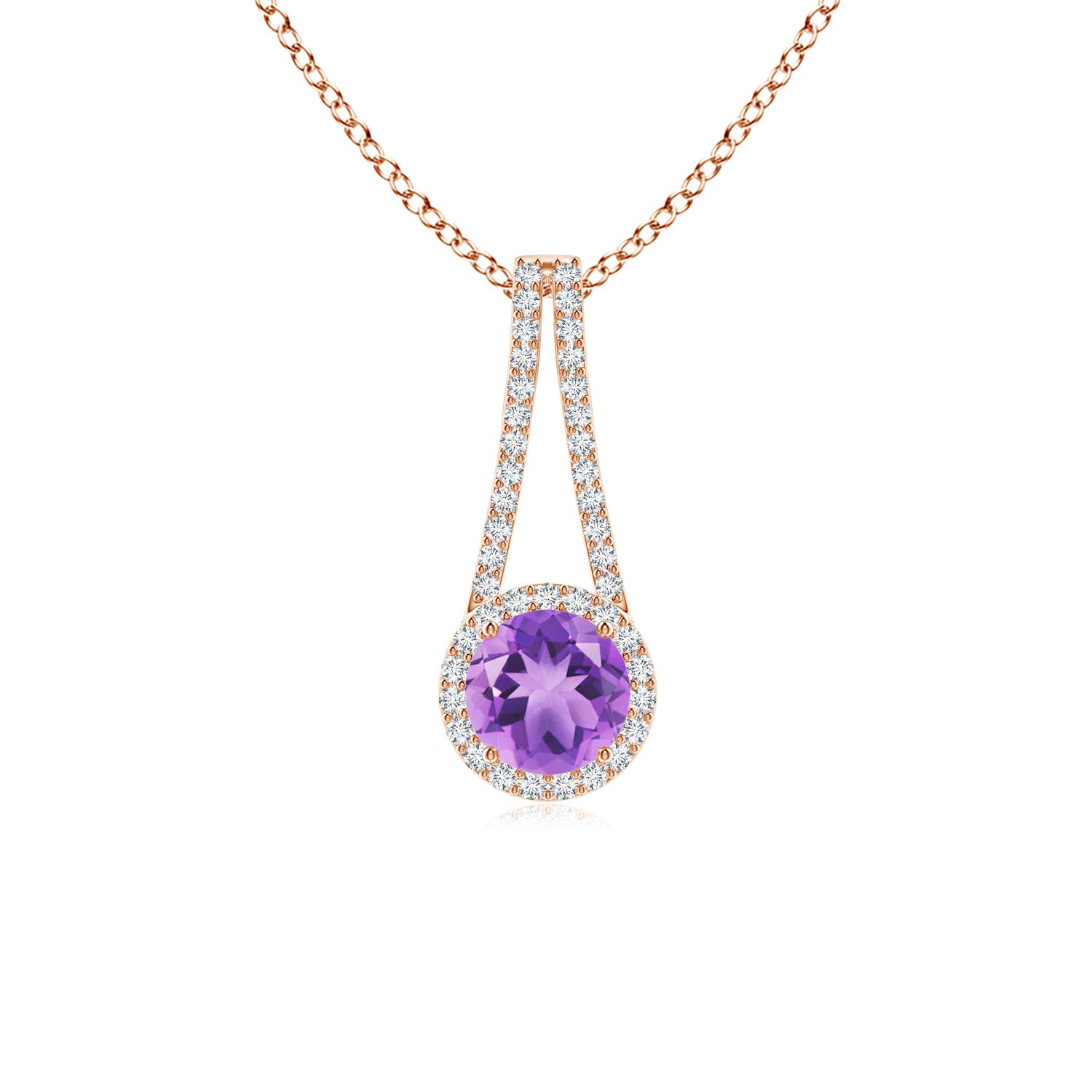 A - Amethyst / 1.02 CT / 14 KT Rose Gold