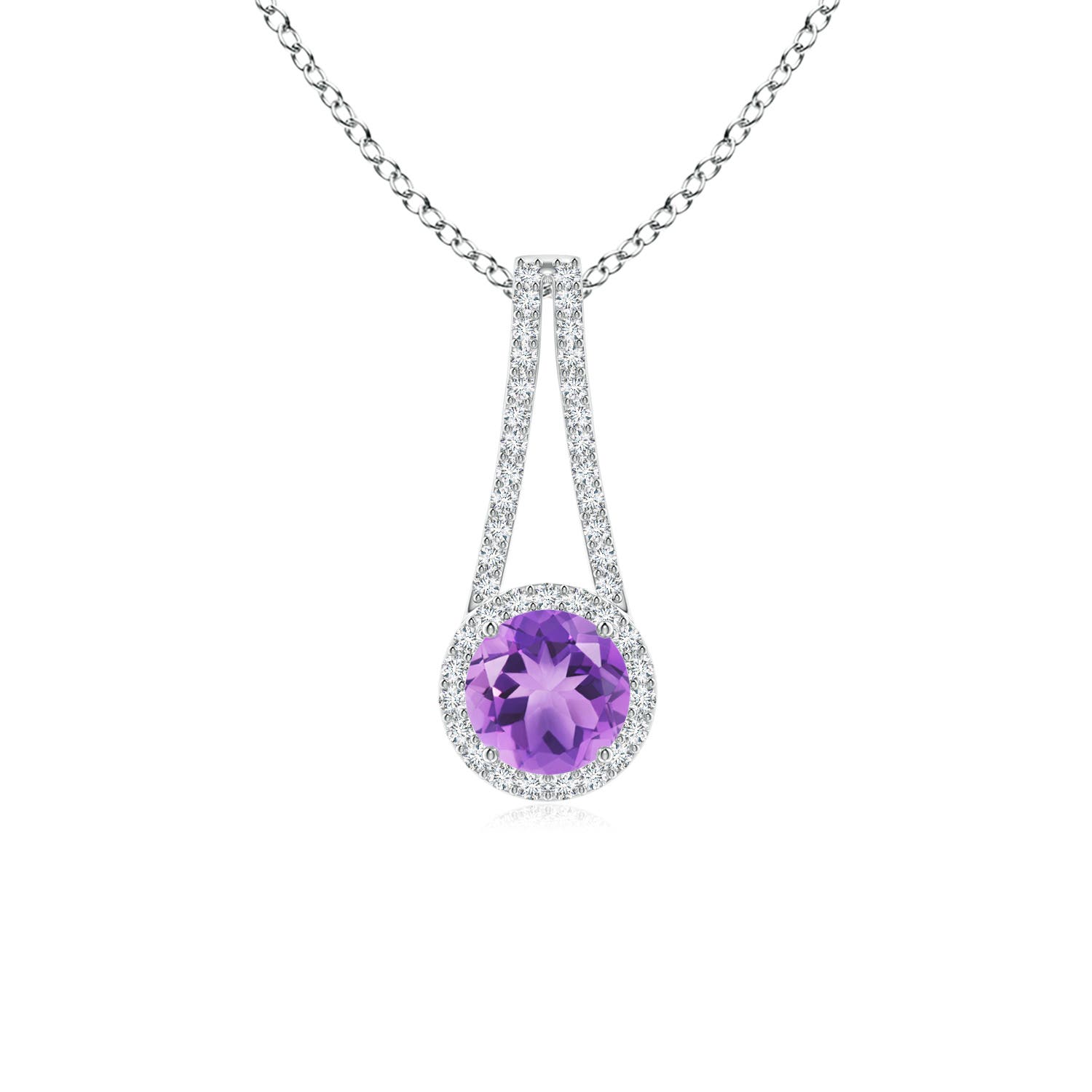 A - Amethyst / 1.02 CT / 14 KT White Gold