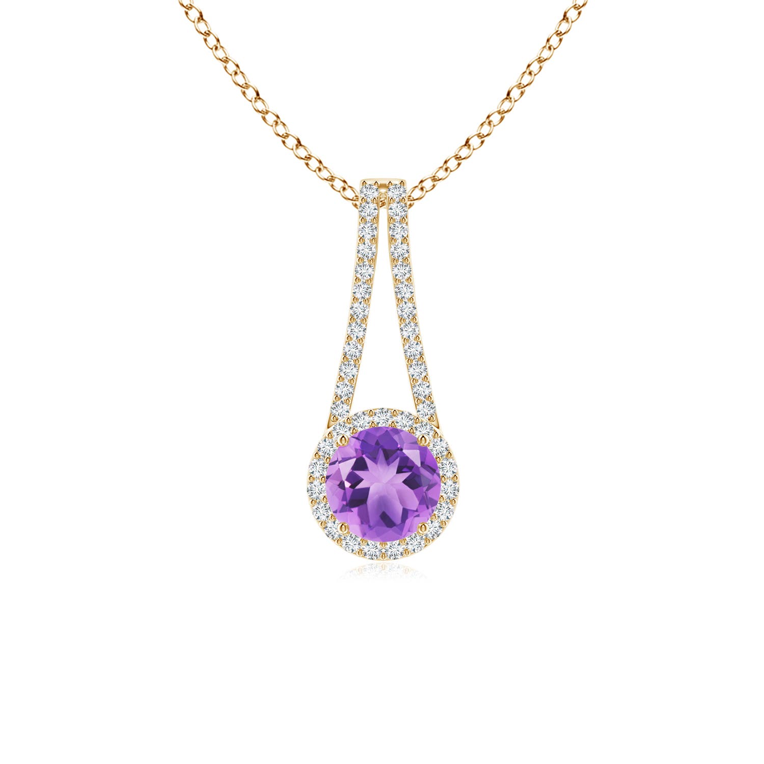 A - Amethyst / 1.02 CT / 14 KT Yellow Gold
