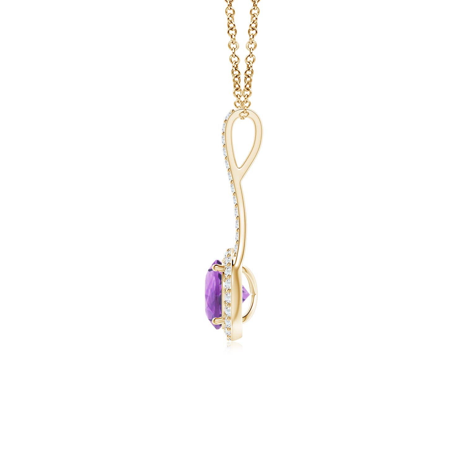 A - Amethyst / 1.02 CT / 14 KT Yellow Gold
