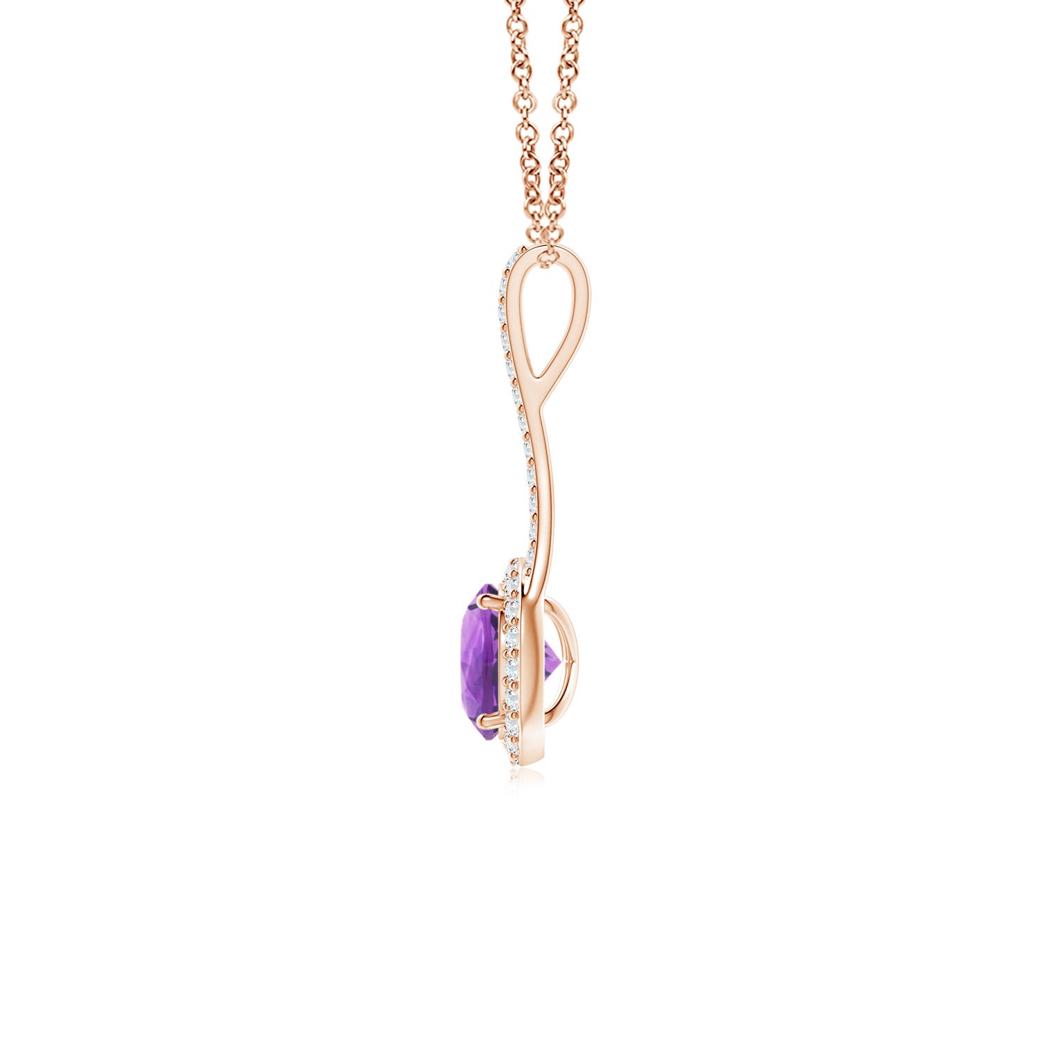 AA - Amethyst / 1.02 CT / 14 KT Rose Gold