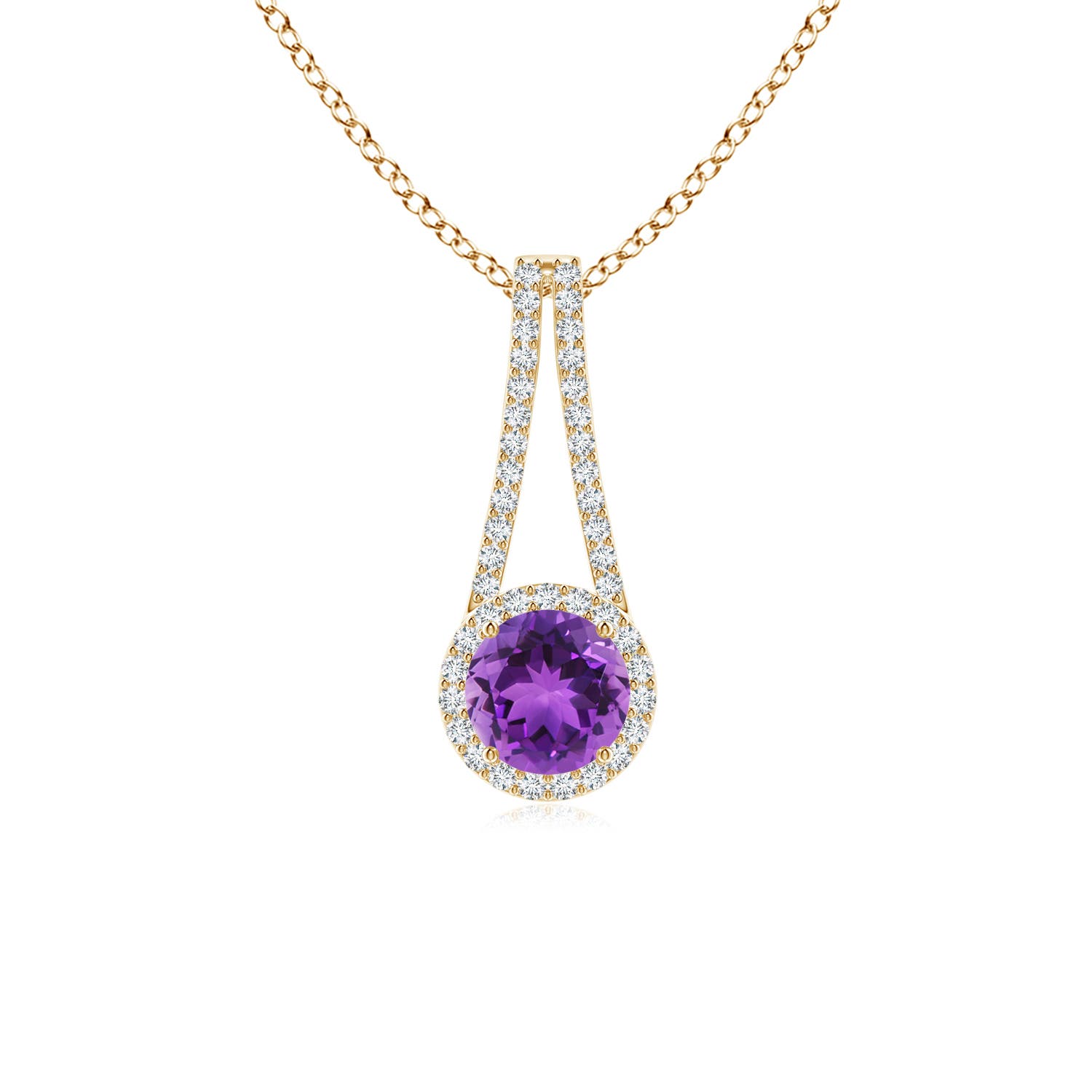 AAA - Amethyst / 1.02 CT / 14 KT Yellow Gold