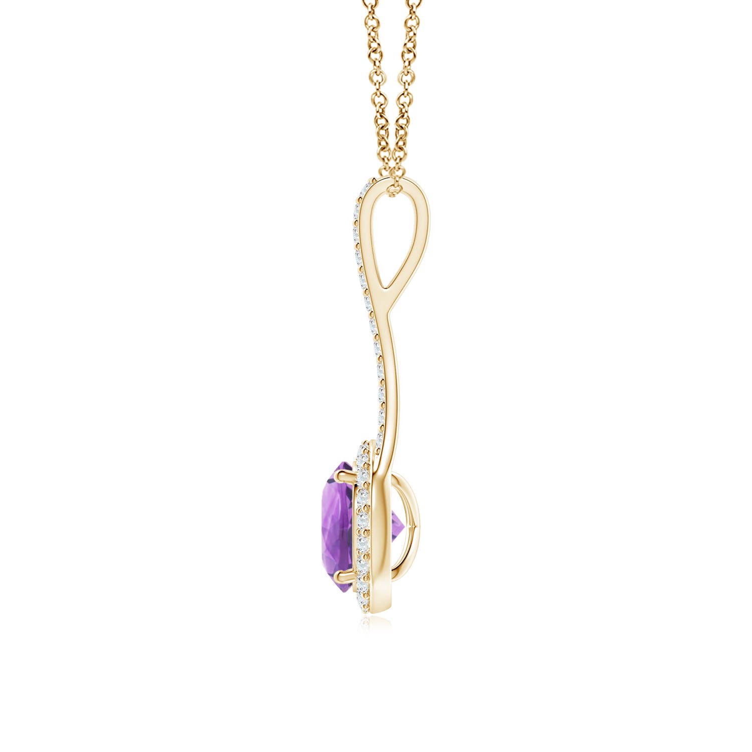 A - Amethyst / 1.42 CT / 14 KT Yellow Gold