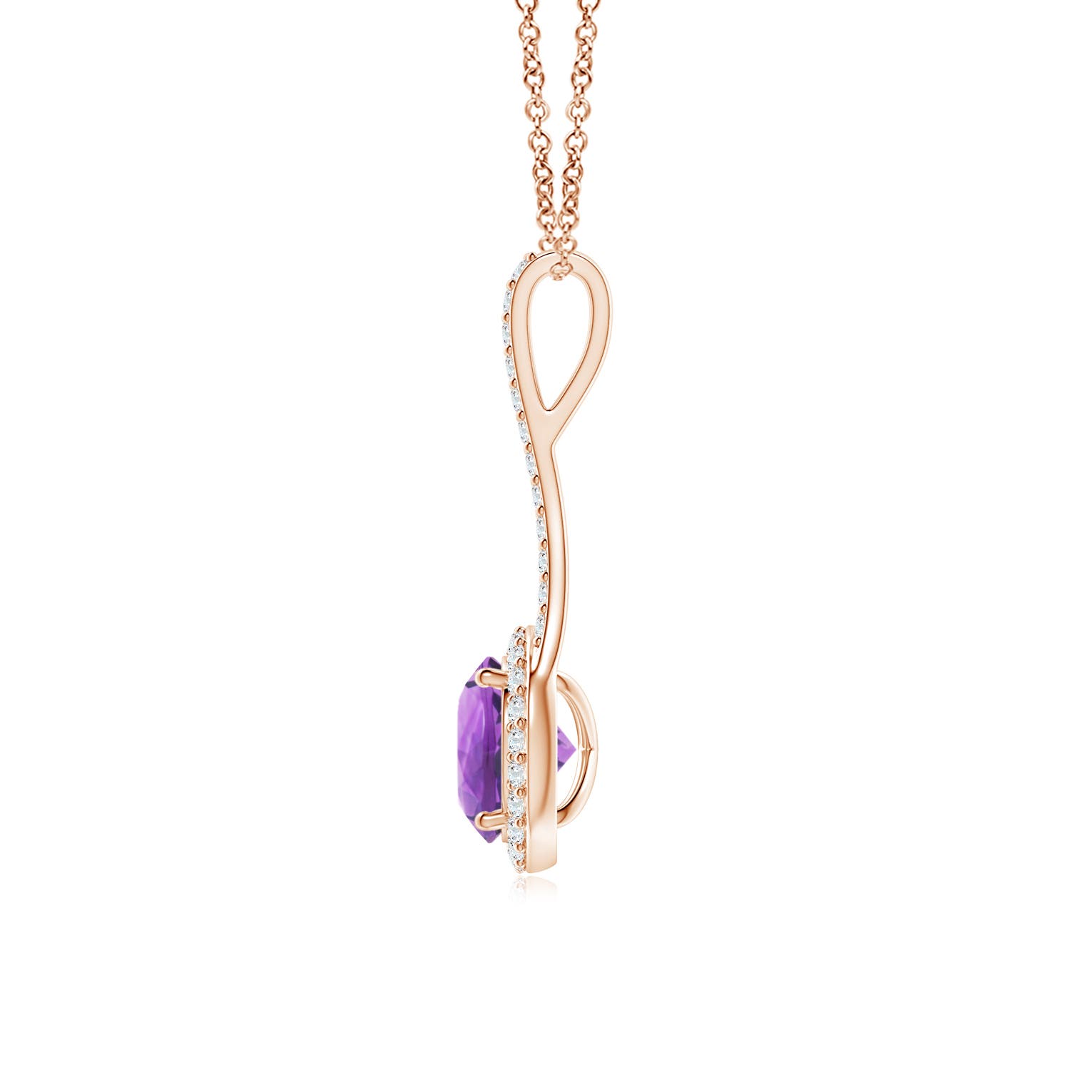 AA - Amethyst / 1.42 CT / 14 KT Rose Gold