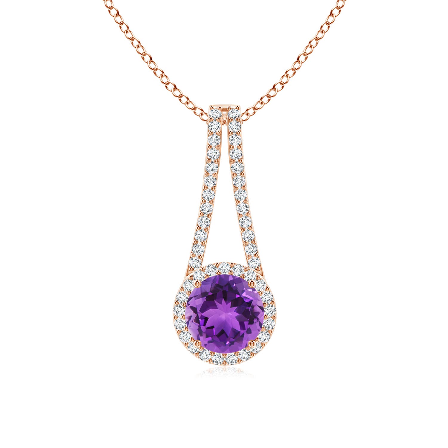 AAA - Amethyst / 1.42 CT / 14 KT Rose Gold