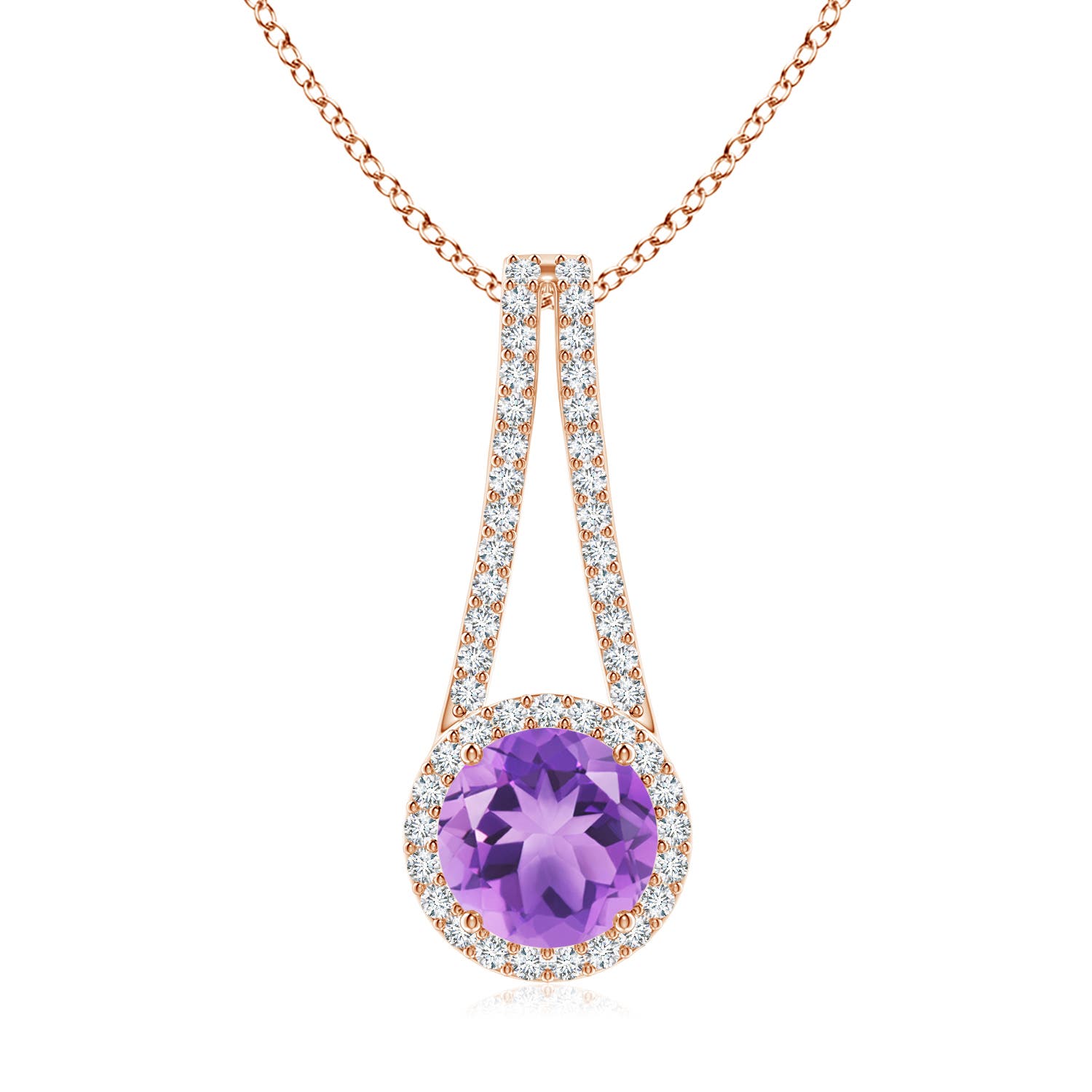 A - Amethyst / 2.08 CT / 14 KT Rose Gold