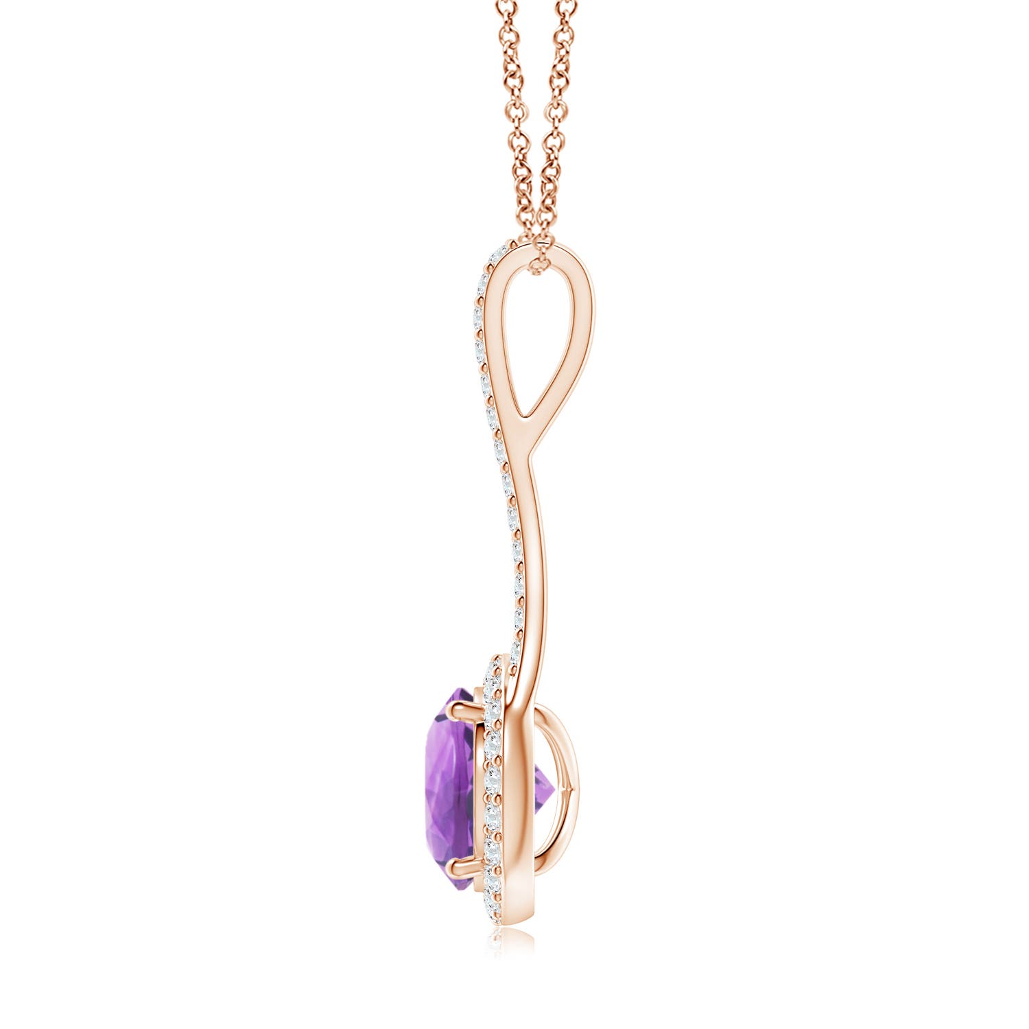 A - Amethyst / 2.08 CT / 14 KT Rose Gold