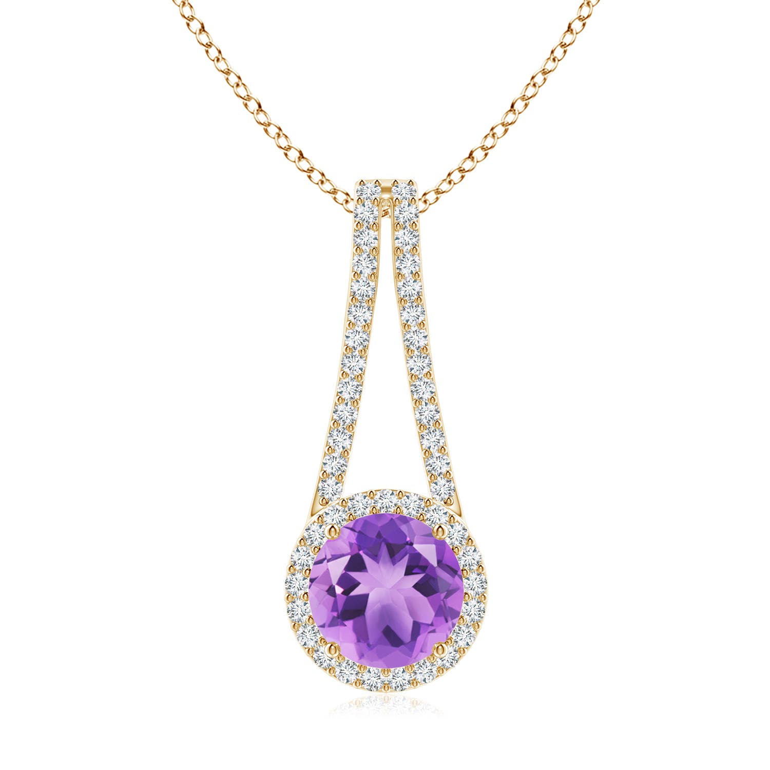 A - Amethyst / 2.08 CT / 14 KT Yellow Gold