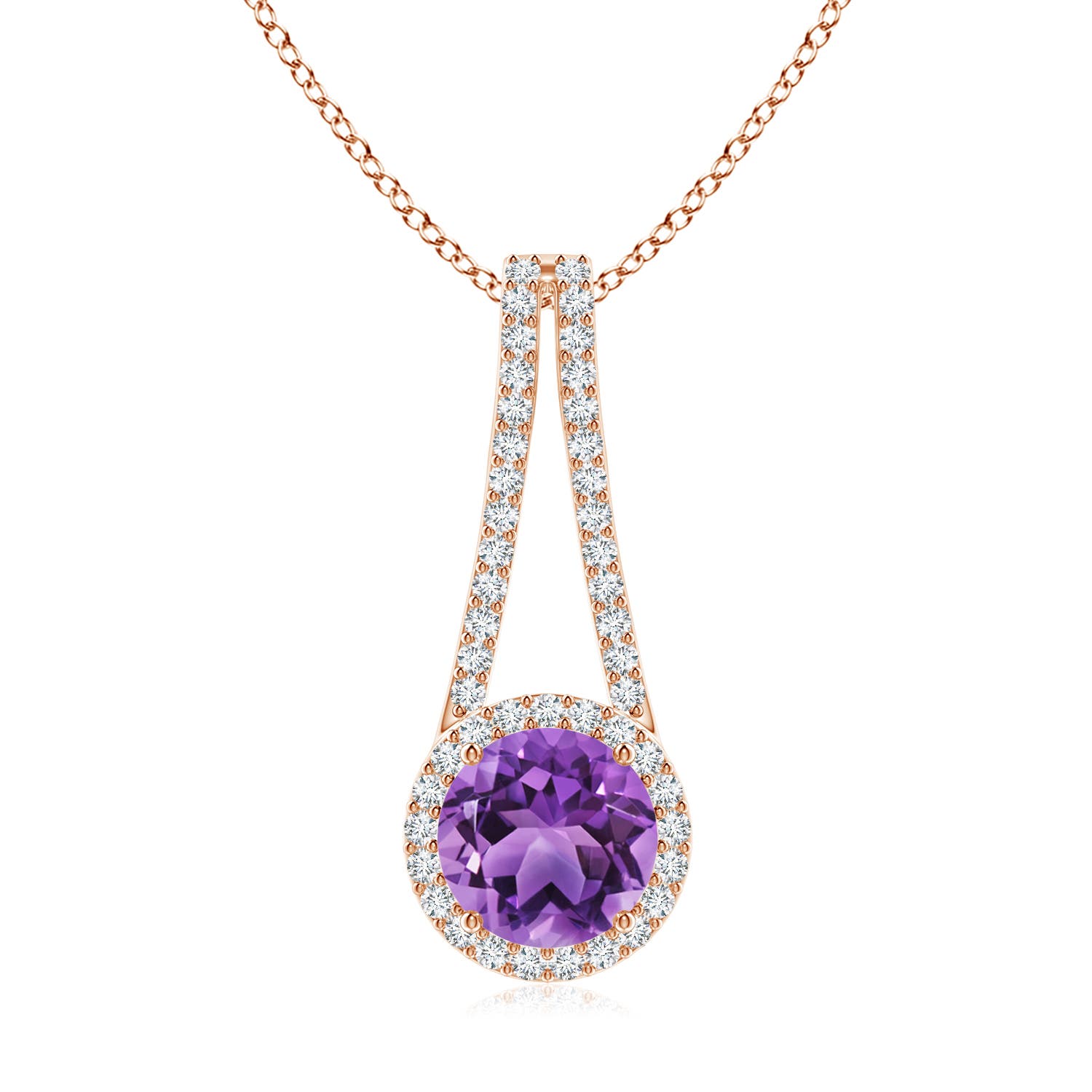 AA - Amethyst / 2.08 CT / 14 KT Rose Gold