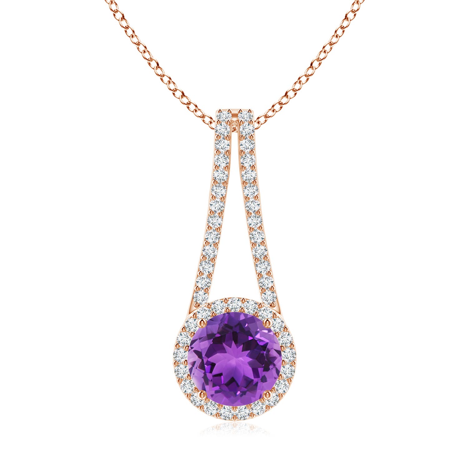 AAA - Amethyst / 2.08 CT / 14 KT Rose Gold