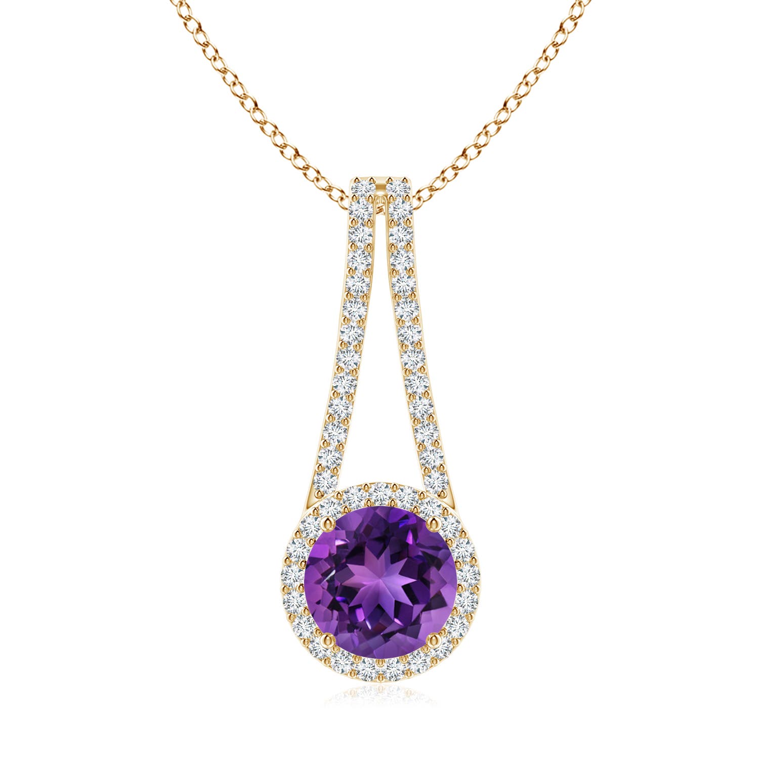 AAAA - Amethyst / 2.08 CT / 14 KT Yellow Gold