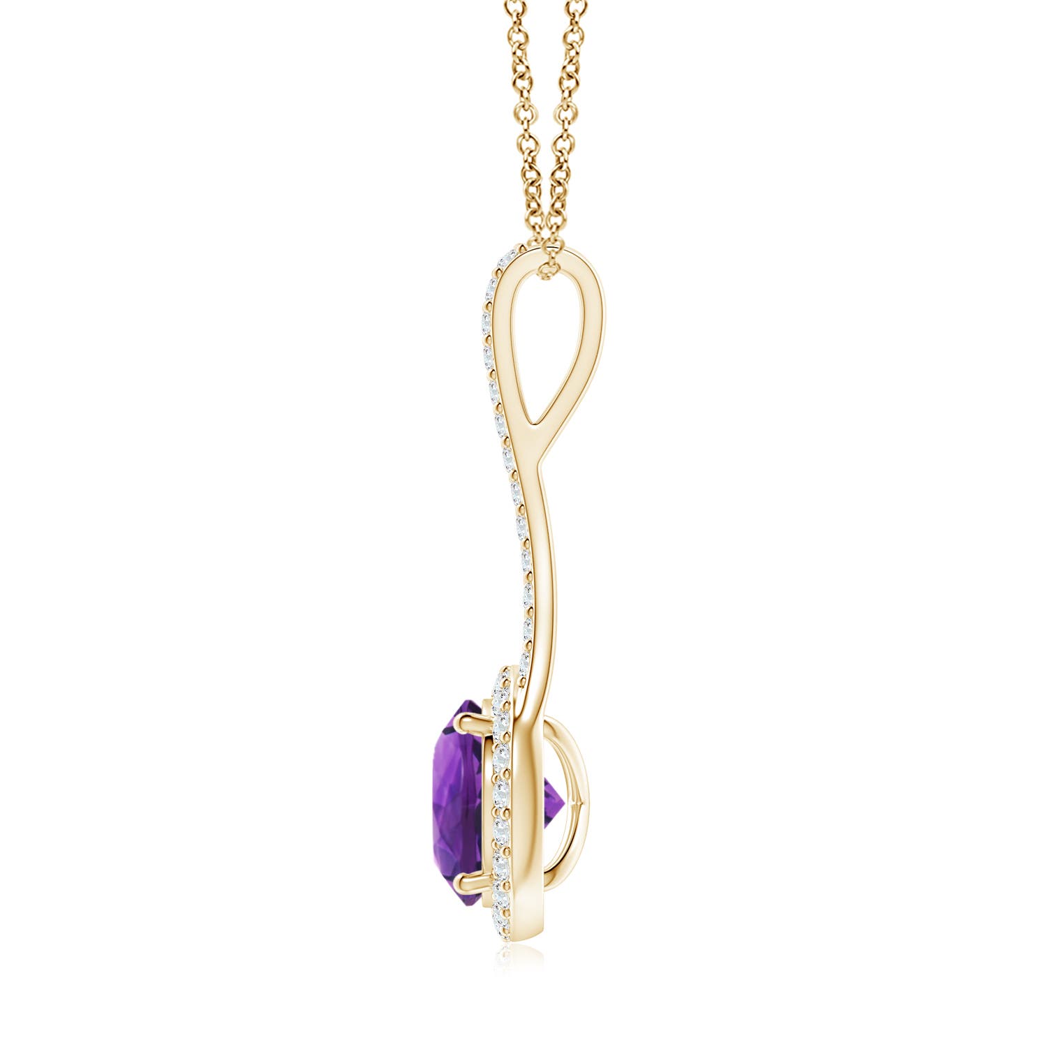 AAAA - Amethyst / 2.08 CT / 14 KT Yellow Gold