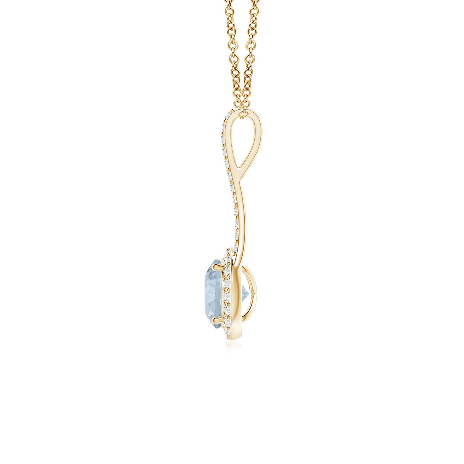 A - Aquamarine / 0.94 CT / 14 KT Yellow Gold