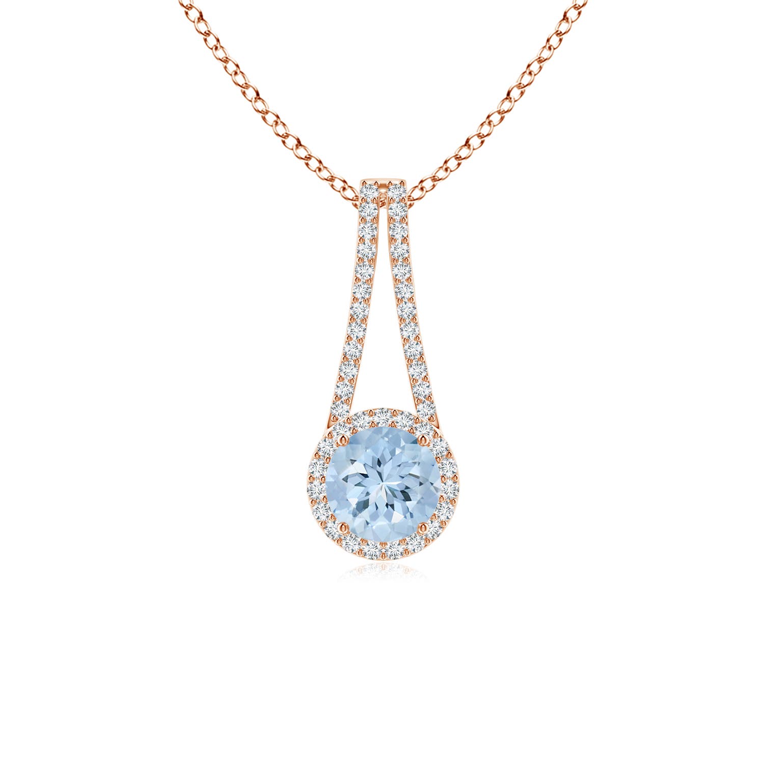 AA - Aquamarine / 0.94 CT / 14 KT Rose Gold