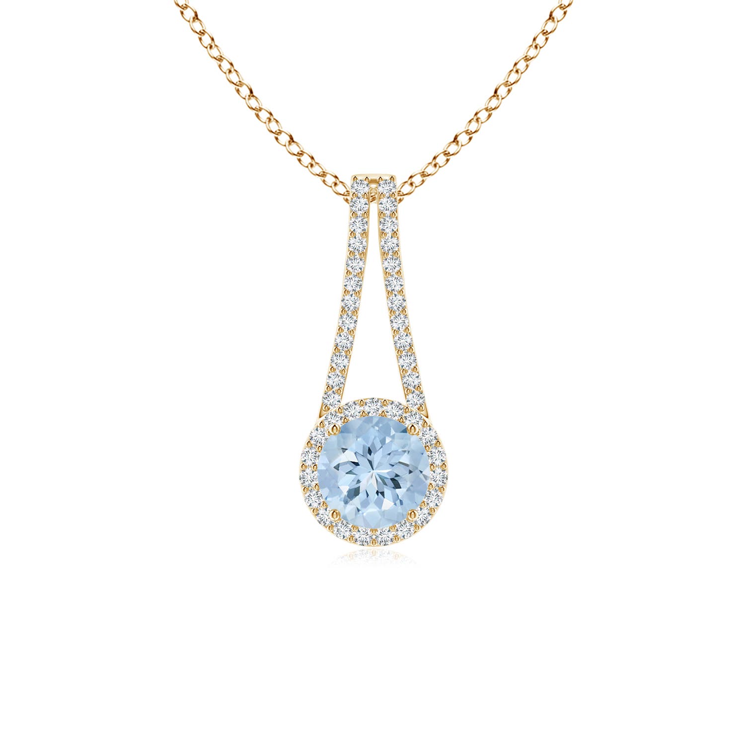 AA - Aquamarine / 0.94 CT / 14 KT Yellow Gold