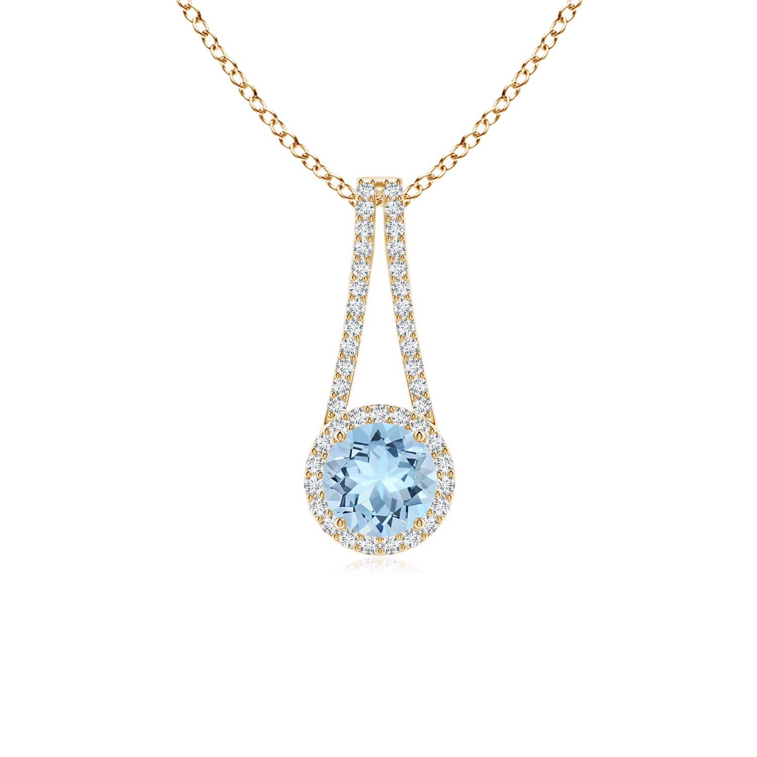 AAA - Aquamarine / 0.94 CT / 14 KT Yellow Gold