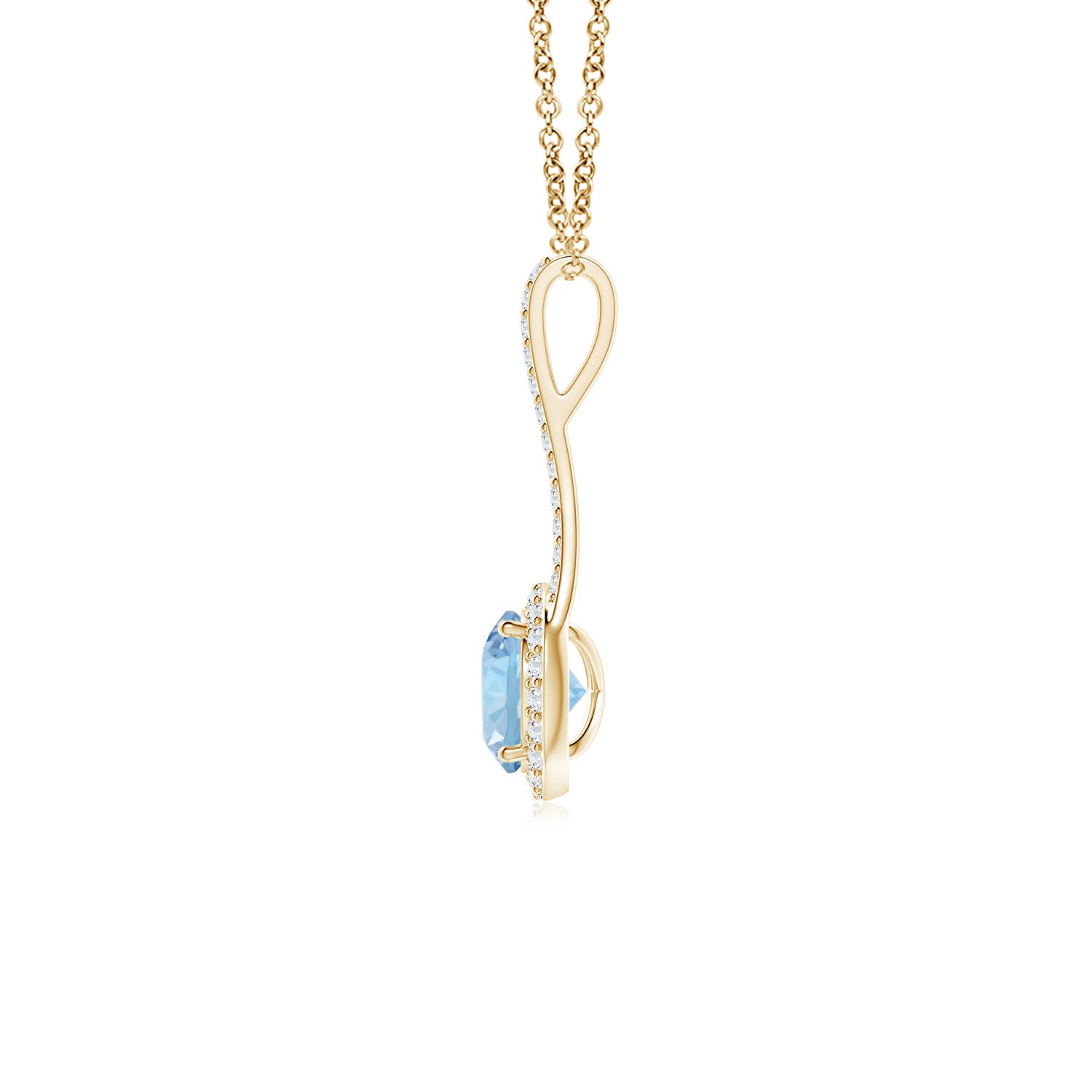 AAA - Aquamarine / 0.94 CT / 14 KT Yellow Gold