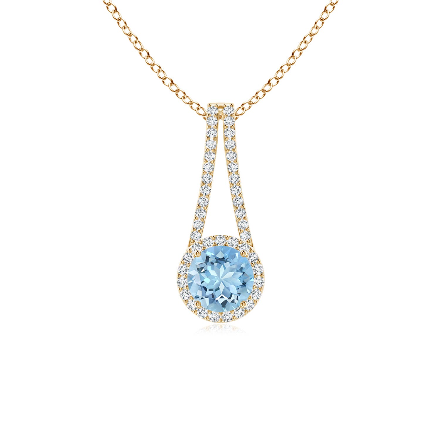 AAAA - Aquamarine / 0.94 CT / 14 KT Yellow Gold