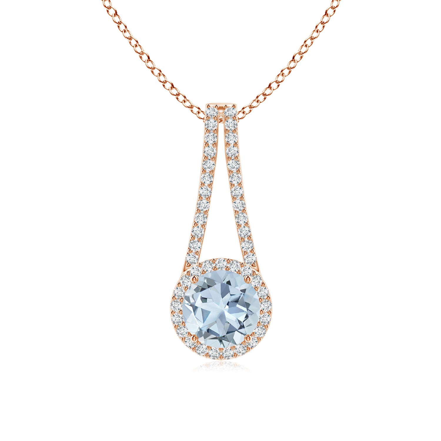 A - Aquamarine / 1.39 CT / 14 KT Rose Gold