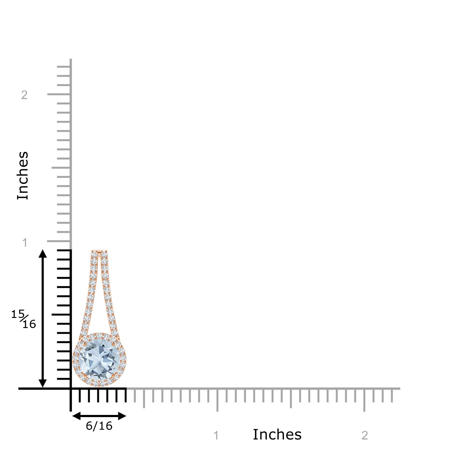 A - Aquamarine / 1.39 CT / 14 KT Rose Gold