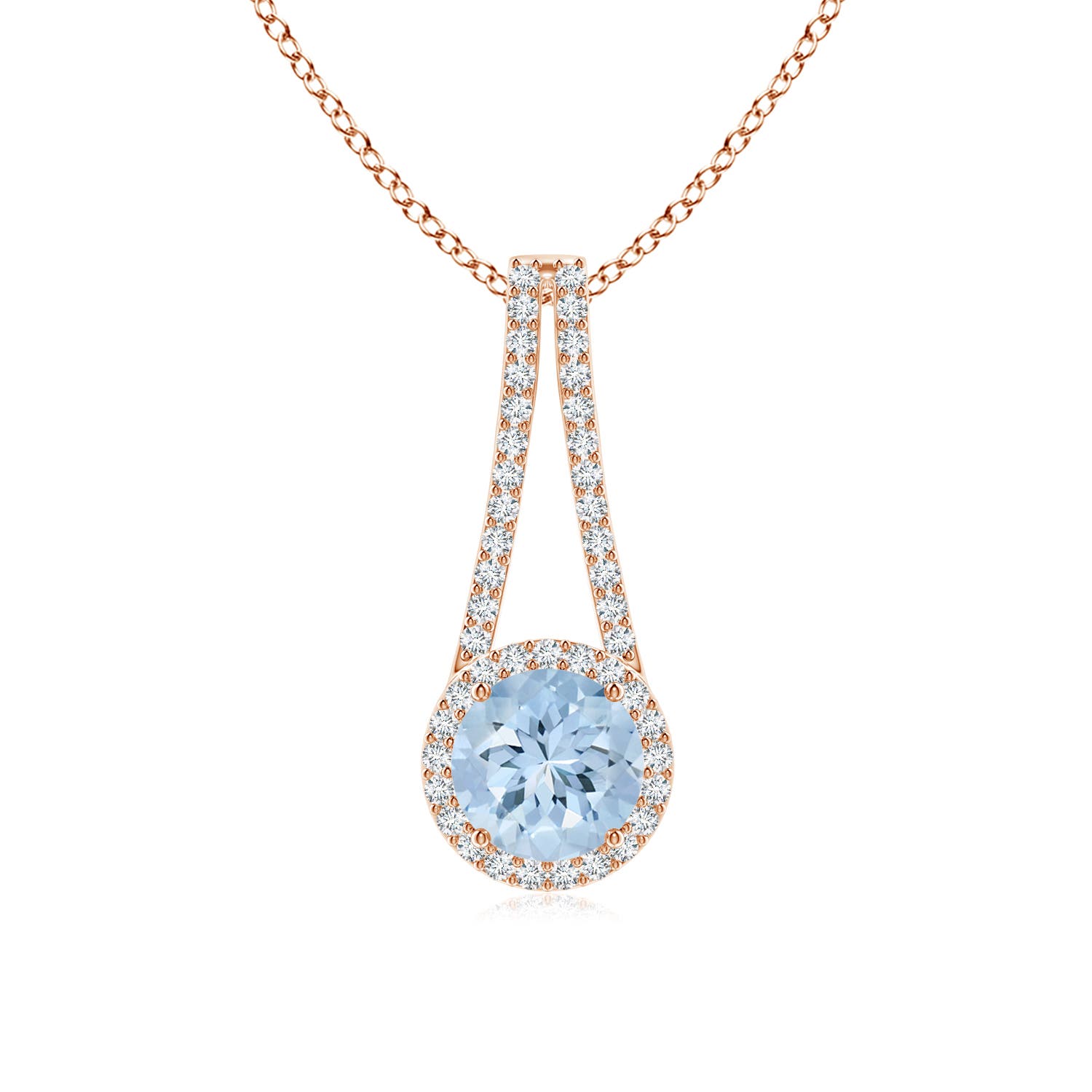 AA - Aquamarine / 1.39 CT / 14 KT Rose Gold