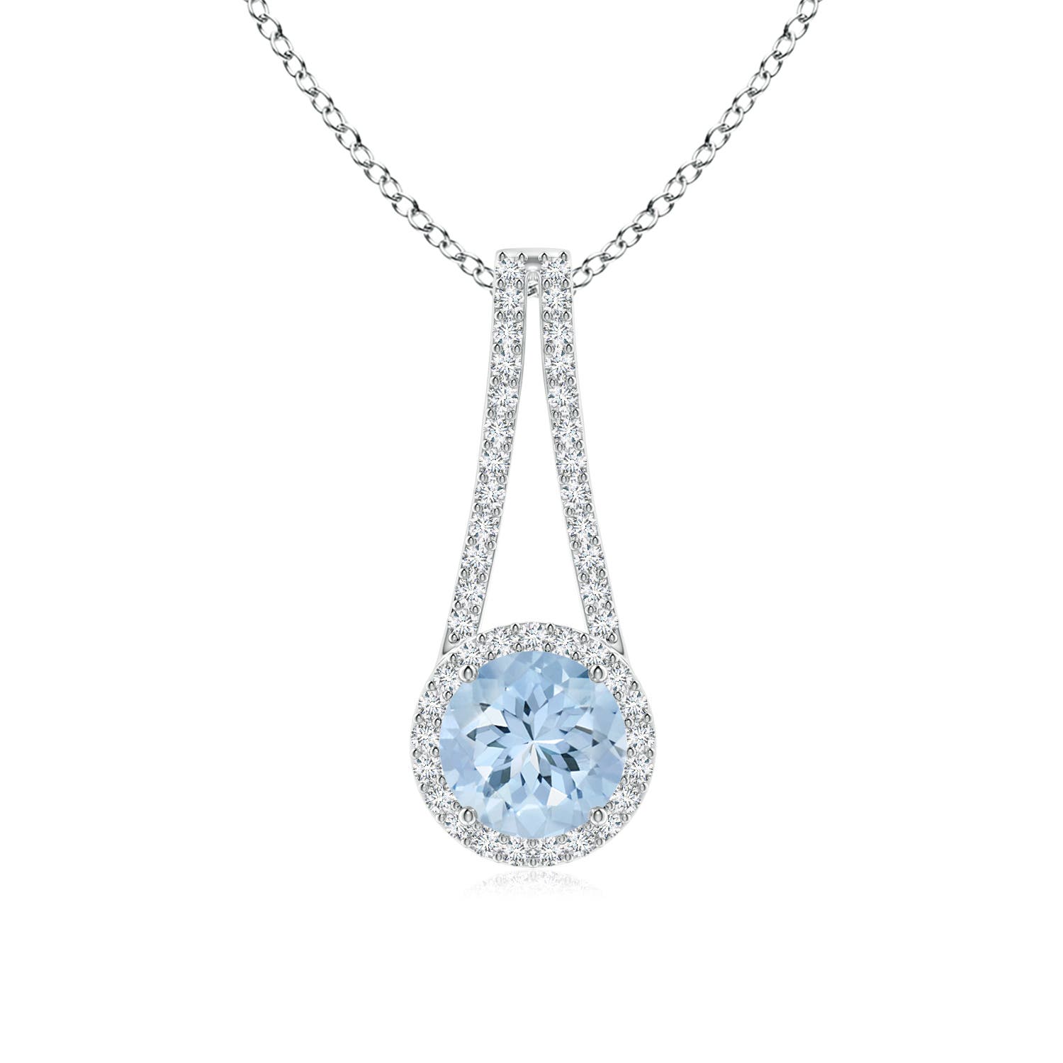 AA - Aquamarine / 1.39 CT / 14 KT White Gold