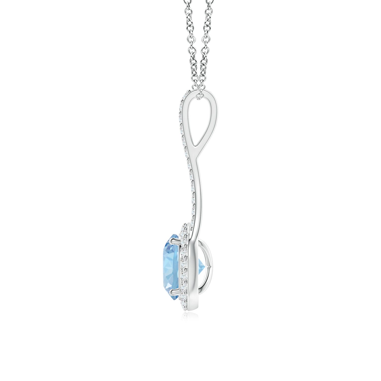 AAA - Aquamarine / 1.39 CT / 14 KT White Gold