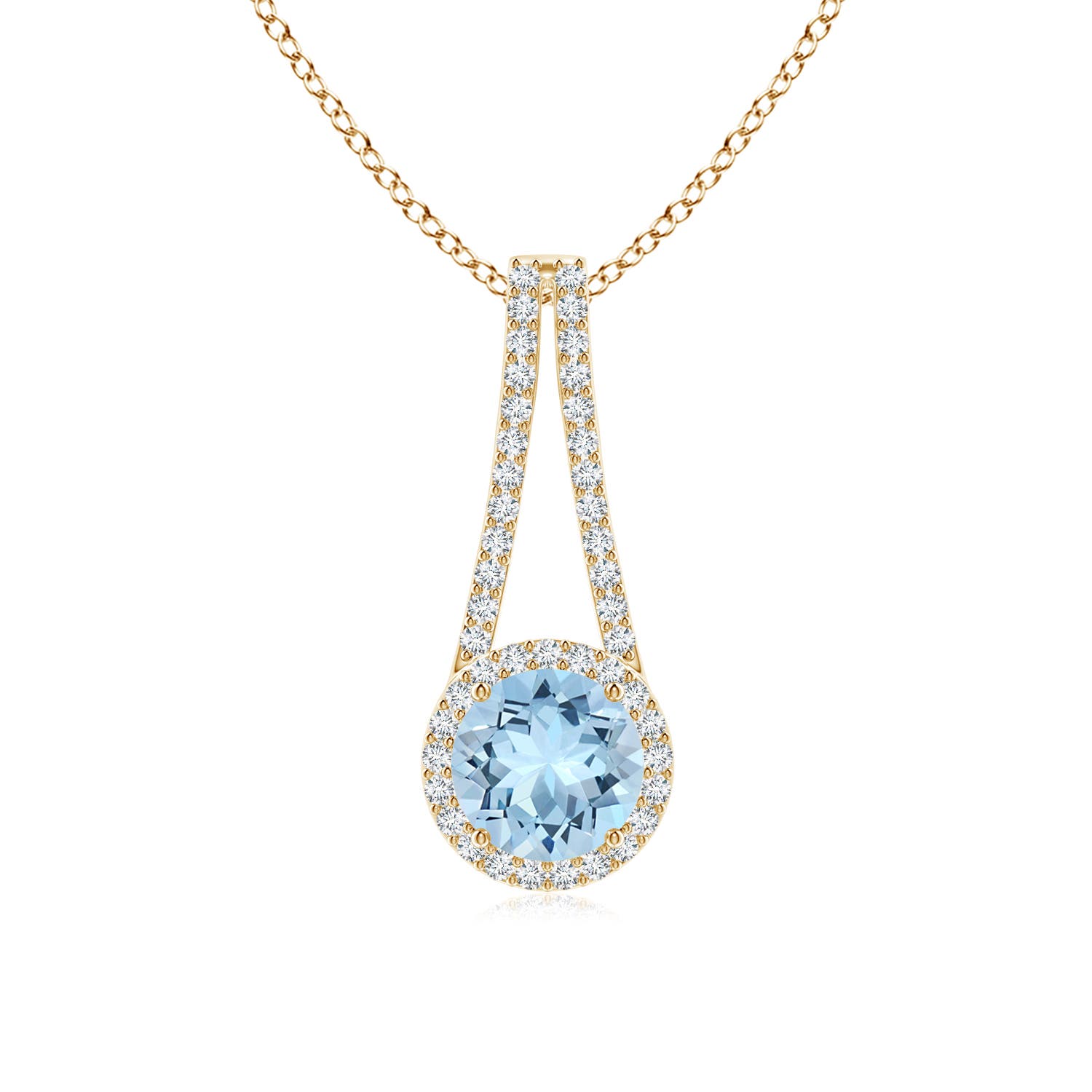 AAA - Aquamarine / 1.39 CT / 14 KT Yellow Gold